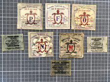 8 Anciennes pochettes fil et hameçons de pêche: Gières - Isère - Tortue