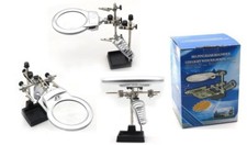 Support De Soudage À L'Étain Avec Bras, Lumière LED Et Loupe, Troisième Main Cir