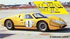 Autocollants Ford MkIV Sebring 1967 1:32 1:24 1:43 1:18 64 87 GT40 MkII calques