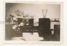 Vintage photo 1940 - living room furnitures and nice sculpture still life