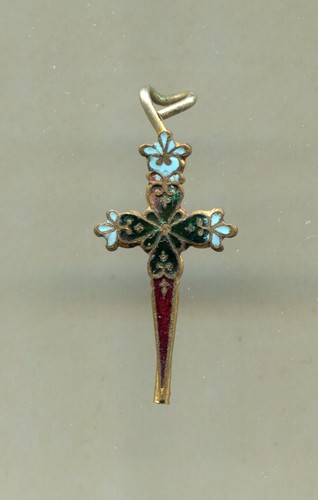 Ancienne croix emaillee - ancienne,