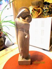 VIERGE ANCIENNE EN PLATRE  19e