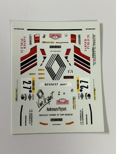 Rare decal renault gt - 43,