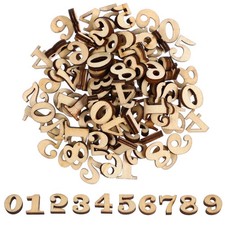 100 Pcs Chiffres En Bois À