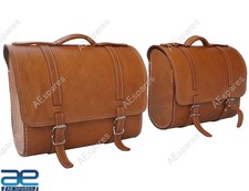 Cuir Selle Sacs Fauve Couleur