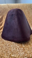 cloche feutre poils,  marron fauve,  touché velours, belle qualité non amidonné 