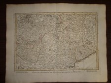 1756 Carte Cassini et Julien Gouvt du Dauphiné, de Provence et partie de Piémont