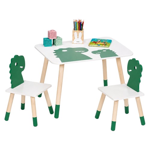 Ensemble table chaises - table+2,