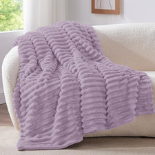 Plaid Polaire Lavande Pour Lit