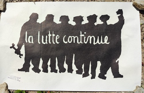 Affiche mai signée ecole - affiche,