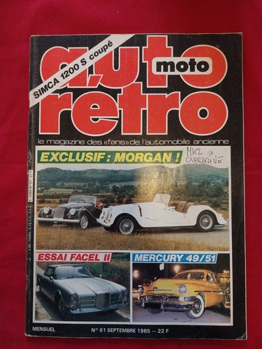 Auto retro morgan facel - 61,
