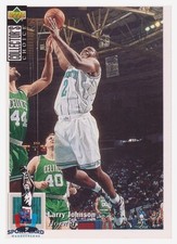 1994 Upper Deck Collector's Choice Larry Johnson / Charlotte Hornets #302