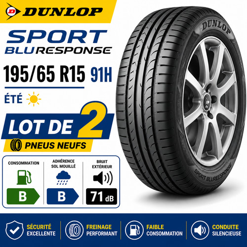 Lot pneus dunlop - lot,