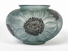 Vase dahlias verre - dahlias, Émaillé