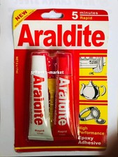 Colle adhésive époxy haute performance Araldite 2 x 17 ml originale