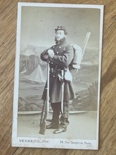 Photo Carte CDV soldat fusil