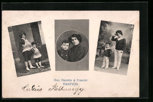 Carte postale miss marietta - postale,