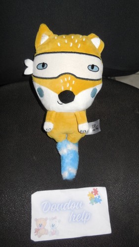 Doudou peluche renard - renard, jaune