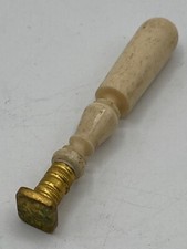 Ancien Sceau à cacheter / cachet de cire métal doré  19e