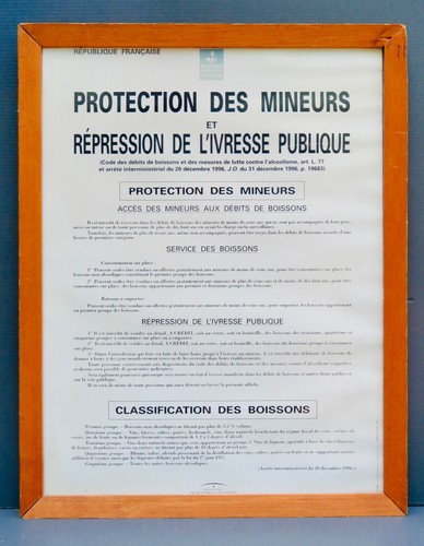 Pancarte bistrot protection - pancarte,