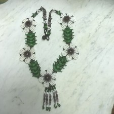 parure de cou Huichol, en perles de verre