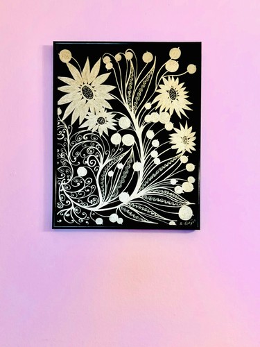 Flowers pen art - flowers,
