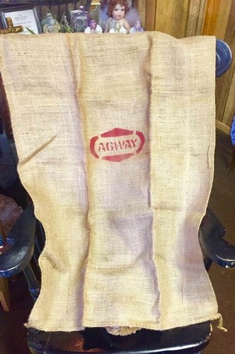 Vintage burlap bag agway - vintage,