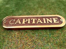 Plaque de porte bois et laiton