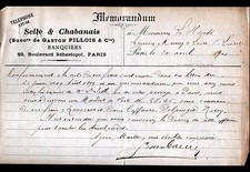 PARIS (II°) BANQUE "Gaston