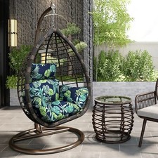 Coussin de chaise suspendue de rechange lavable pour balancelle de jardin, terra