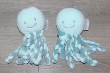 2 doudou pieuvre bleu nattou  état neuf