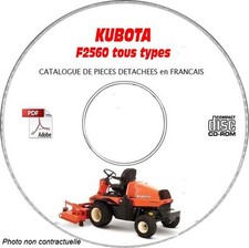 F2880 - Catalogue Pieces CDROM KUBOTA FR Expédition - --, Support - CD-ROM - DV