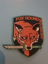 patch thermocollant brodé fox hound renard special force L8,5 cm H 9cm