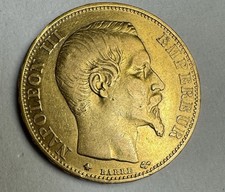 À vendre – Pièce en or 20 Francs Napoléon III – 1860 – Très bon état