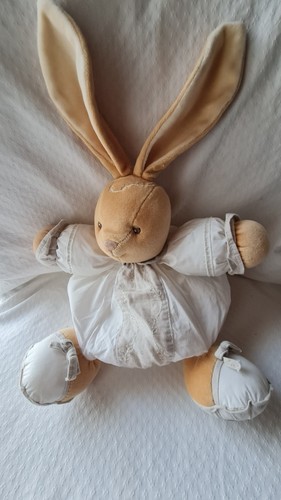 Doudou lapin boule tissu - doudou,