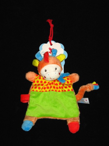 Doudou plat girafe jungle - doudou,