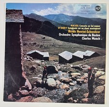 Nicole Henriot-Schweitzer - Ravel, D'Indy - Charles Munch LP 33 rpm RCA 640.553