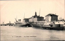 *76649 cpa 62 Calais - La Gare Maritime