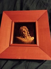 cadre ancien Emaux de Ligugé Fait Main Représentant Le Christ