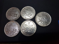 2 francs semeuse 1910 SUP argent 10g 1X OU PLUS