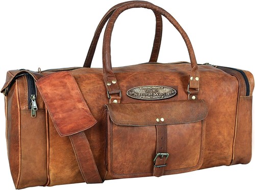 Sac duffel cuir unisexe - duffel, en