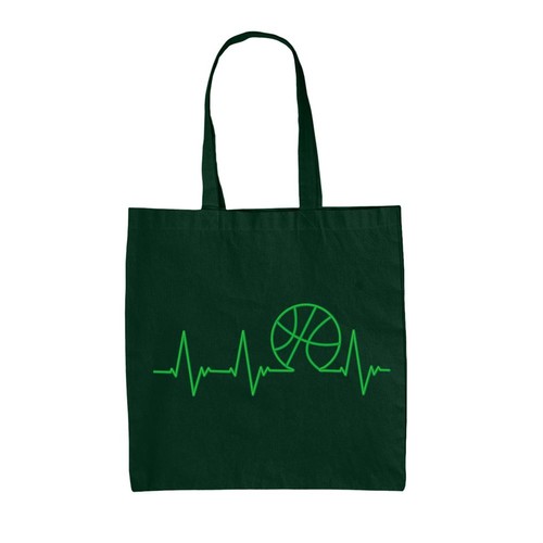 Sac tote toile basketball - tote,
