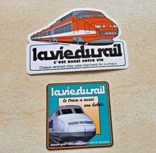  TGV SNCF autocollant publicitaire ancien sticker TRAIN 1981 la vie du rail 