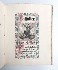 Francis YARD Manuscrit autographe inédit 1928 L'affûtier Conte de Noël dessin