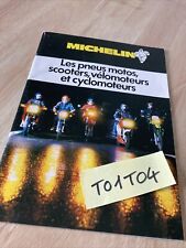 Michelin pneus moto scooter cyclomoteur prospectus catalogue publicité