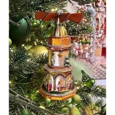 Pyramide Victorienne 13Cm - Décoration De Noël Schatzhauser, Verre Lauschaer