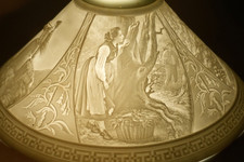 Ancienne Lithophanie abat-jour