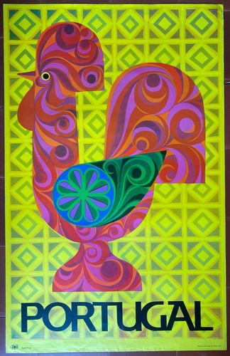 Affiche tourisme portugal coq - tourisme,