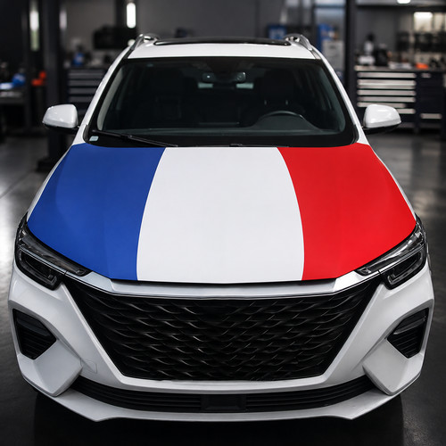 Drapeau france capot voiture - france,
