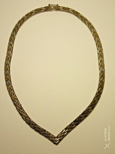 Ras cou argent 925 panaché - ras-de-cou,
